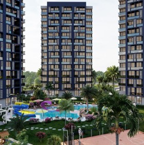 Apartments near the sea in a new complex in Mersin (004164)