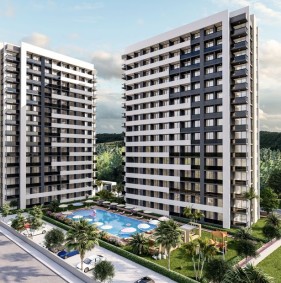 Apartment complex under construction in Mersin (010164)