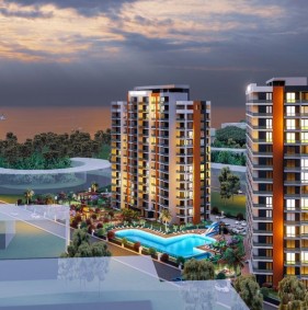 Apartments in a modern residential complex in Mersin (018164)