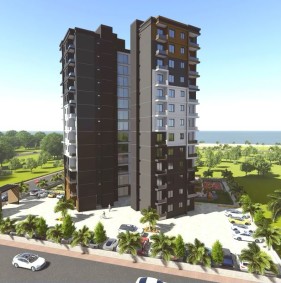 Квартиры в новом комплексе в районе Томюк, Мерсин (007165)