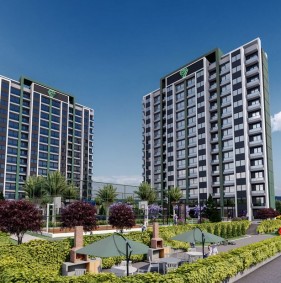 Новые квартиры на стадии строительства в Мерсине (008165)