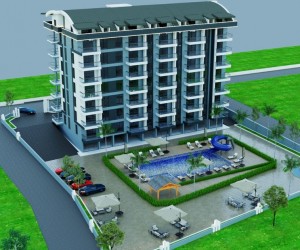 Apartments in a cozy residential complex with infrastructure at the start of construction in Gazipasa (013416)
