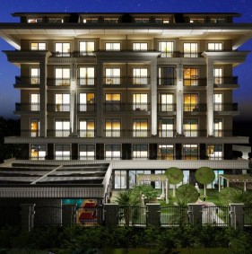 Апартаменты в 300 метрах от пляжа в районе Оба (004436)