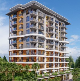 Апартаменты в районе Демирташ на стадии строительства (01657)