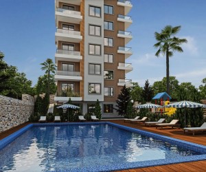 Modern apartments in a new residential complex in Mahmutlar (001223)