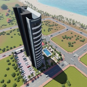 Современные квартиры 1+1 в строящемся жилом комплексе в Мерсине (002165)