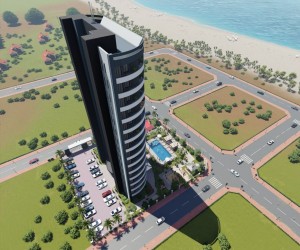 Modern apartments 1 + 1 in a residential complex under construction in Mersin (002165)