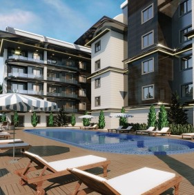 Квартира від власника в житловому комплексі, що будується, в районі пляжу Клеопатра (10800)