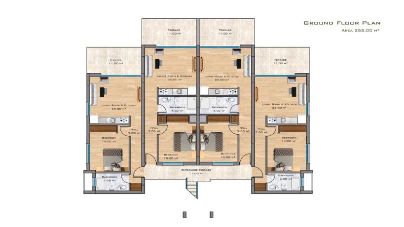 Квартиры, Северный Кипр, Кирения (008194) - фото 27