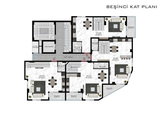 Квартиры, Турция, Алания, Махмутлар (009306) - фото 20