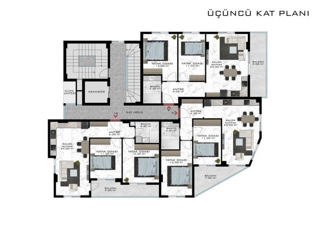 Квартиры, Турция, Алания, Махмутлар (009306) - фото 22