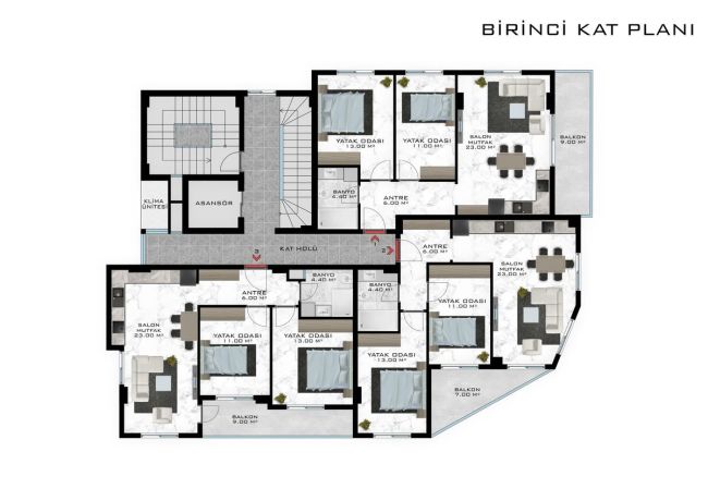 Квартиры, Турция, Алания, Махмутлар (009306) - фото 23