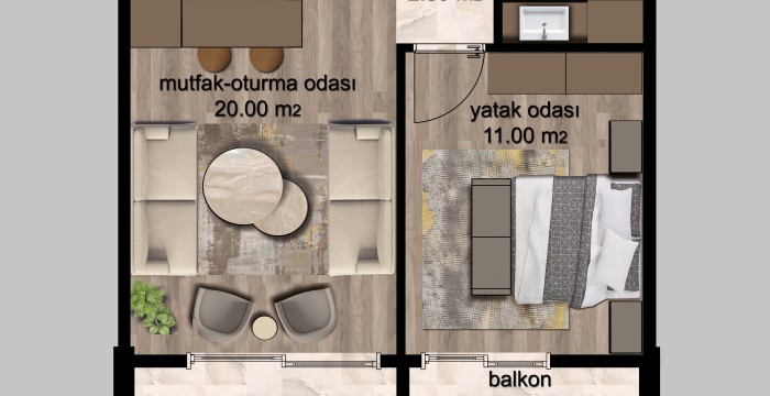 Apartments, Turkey, Mersin (008271) - pictures 24