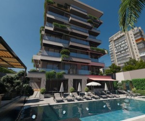 Apartment 1 + 1 from an investor in a complex with luxurious infrastructure in the center of Alanya (12500)
