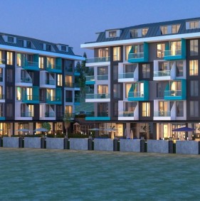 Квартира 1+1 від інвестора в центрі Аланії, пляж Клеопатра (12900)