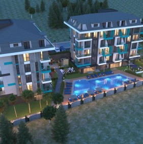 Инвесторская квартира в современном жилом комплексе в центре Алании, Клеопатра (14000)