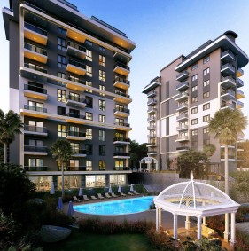 Квартири в сучасному житловому комплексі в районі Авсаллар (002279)