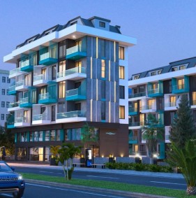 Сучасна квартира від інвестора в житловому комплексі в центрі Аланії, Клеопатра (14200)