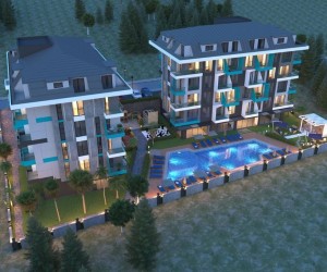 Apartment in a residential complex under construction from an investor in the center of Alanya, Cleopatra beach (14400)