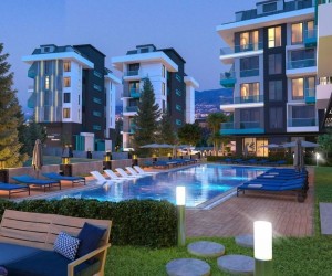 Spacious apartment 2 + 1 from the investor in a new residential complex in the center of Alanya, Cleopatra beach (14600)