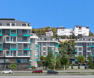 Затишна квартира від інвестора в новому житловому комплексі в центрі Аланії, пляж Клеопатра (15100)