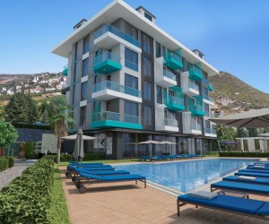 Apartment 1 + 1 from an investor in a residential complex under construction in the center of Alanya, Cleopatra (15400)