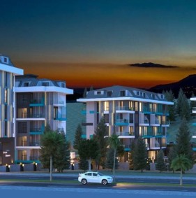 Spacious apartment 2 + 1 from an investor in a residential complex in the center of Alanya, Cleopatra (15600)