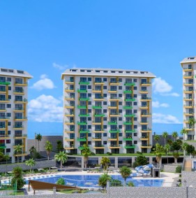 Квартира 1+1 від інвестора у сучасному житловому комплексі в районі Авсаллар (18000)