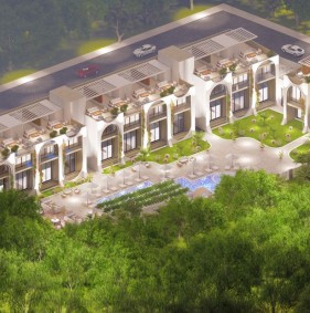 Unique apartments with terraces in a complex in Esentepe (010161)