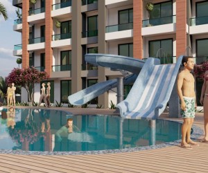 Cozy apartments in a residential complex from the developer 300 meters from the sea in Mersin (020165)