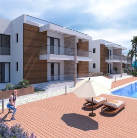 Apartment with a terrace in a residential complex in Esentepe (001301)