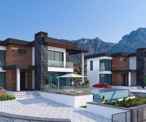  Villa project between the Kyrenia mountains and the Mediterranean Sea in Zeytinlik (003301)