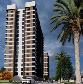 Современные готовые квартиры в жилом комплексе в Мерсине (003486)