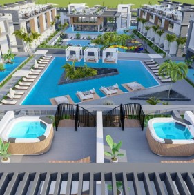 Magnificent apartments in a residential complex from the developer in the Iskele area (001491)