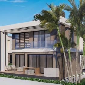 Комплекс сучасних вілл з авторським дизайном від забудовника в районі Фамагуста (002491)