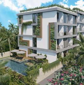 Апартаменты в 500 метрах от пляжа в районе Чангу, Бату Болонг (002493)