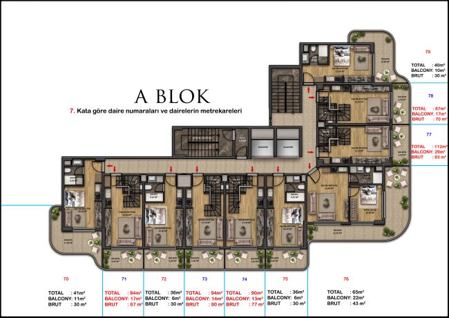 Квартиры, Турция, Алания, Паяллар (02925) - фото 48