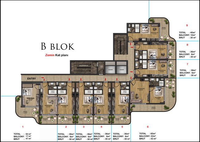 Квартиры, Турция, Алания, Паяллар (02925) - фото 50