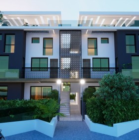 Cozy and modern project, on the slope of picturesque mountains, a five-minute walk from Esentepe beach (002310)