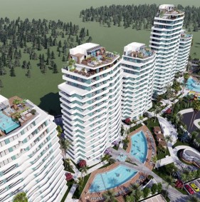 Cozy apartments in a residential complex in the center of Iskele (005491)