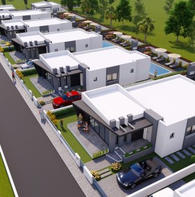 Современные одноэтажные виллы, Мутлуяка (006491)