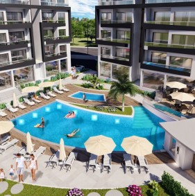 Modern residential apartment complex in the Iskele area (011491)