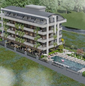 Современные квартиры в жилом комплексе от застройщика в районе Хасбахче (002463)