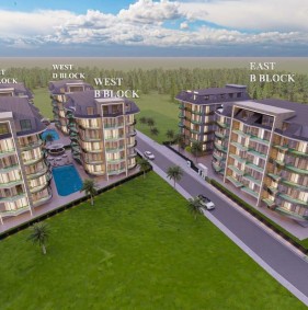 Квартира від інвестора в комплексі з шикарною інфраструктурою в центрі Аланії (22200)