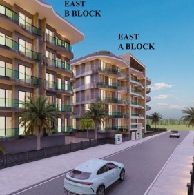 Квартира 2+1 дуплекс від інвестора в готовому житловому комплексі в центрі Аланії (22400)