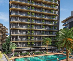 Apartment 1+1 from an investor in a residential complex in the center of Alanya (22700)