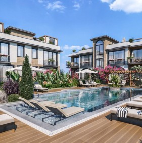 Extra-class apartments in a residential complex in a green area, Lapta (001318)