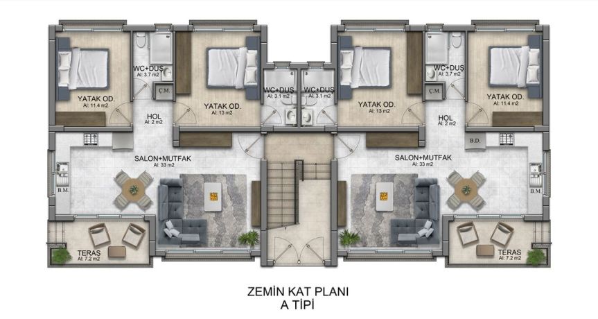 Apartments, Northen Cyprus, Kyrenia (001318) - pictures 14