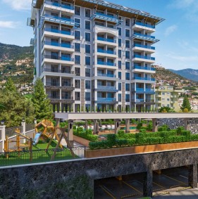 Нова квартира від інвестора в сучасному житловому комплексі в центрі Аланії (23200)