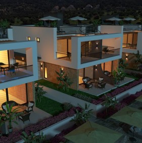 Apartments and villas in one of the greenest areas - the village of Tatlysu (004314)